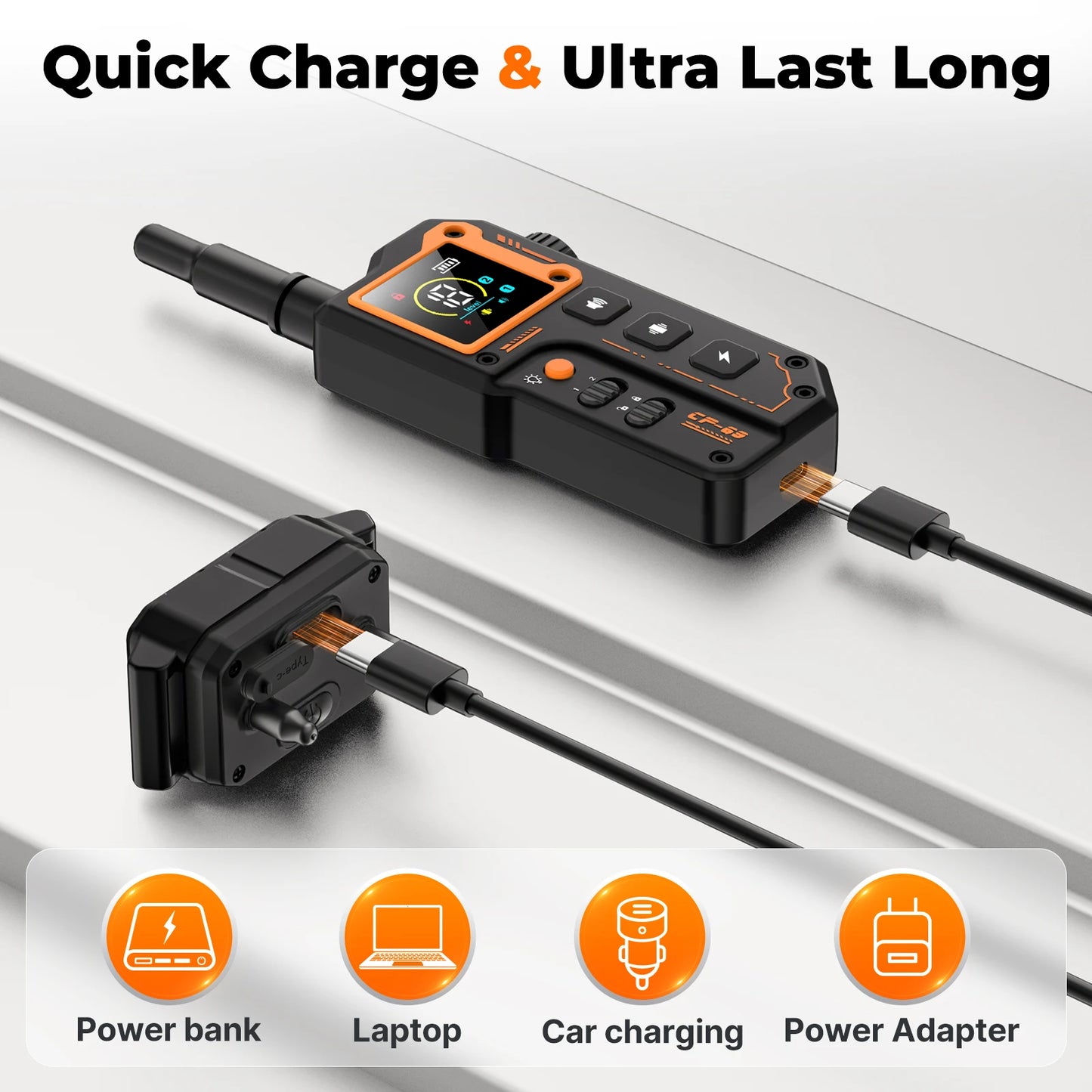 PETRAINER® CP69 Remote Dog Training E-Collar 1000m 1-2 Dogs