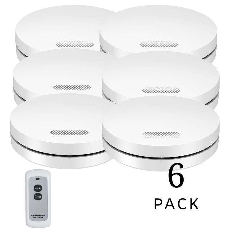 Wireless Interconnected Photoelectric Smoke Alarms with Free Remote Control