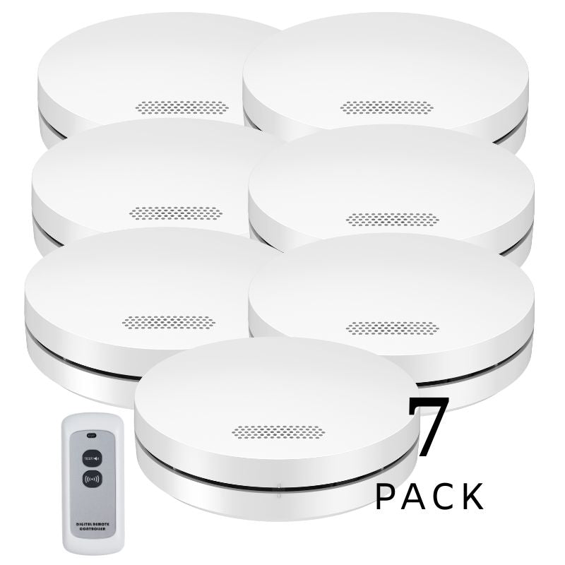 Wireless Interconnected Photoelectric Smoke Alarms with Free Remote Control