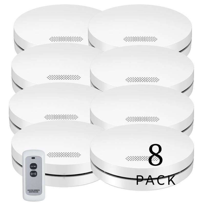 Wireless Interconnected Photoelectric Smoke Alarms with Free Remote Control