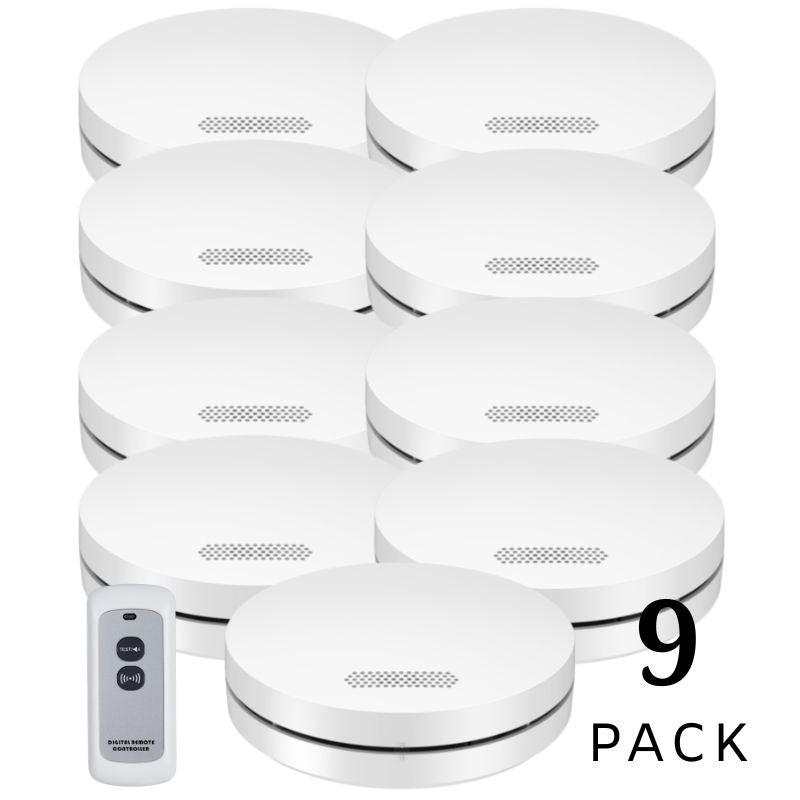 Wireless Interconnected Photoelectric Smoke Alarms with Free Remote Control