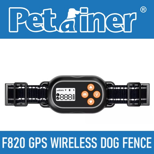 F820 GPS Wireless Dog Fence Collar