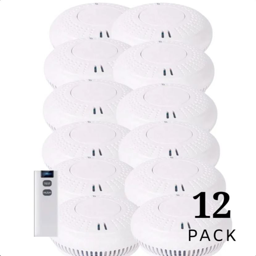 Wireless Interconnected Photoelectric Smoke Alarms with Free Remote Control