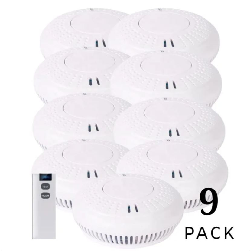 Wireless Interconnected Photoelectric Smoke Alarms with Free Remote Control