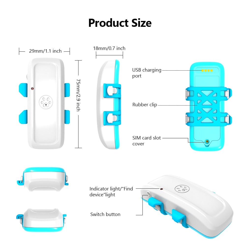 4G LTE GPS Tracker for Dogs BARKAHOLICS® BH911